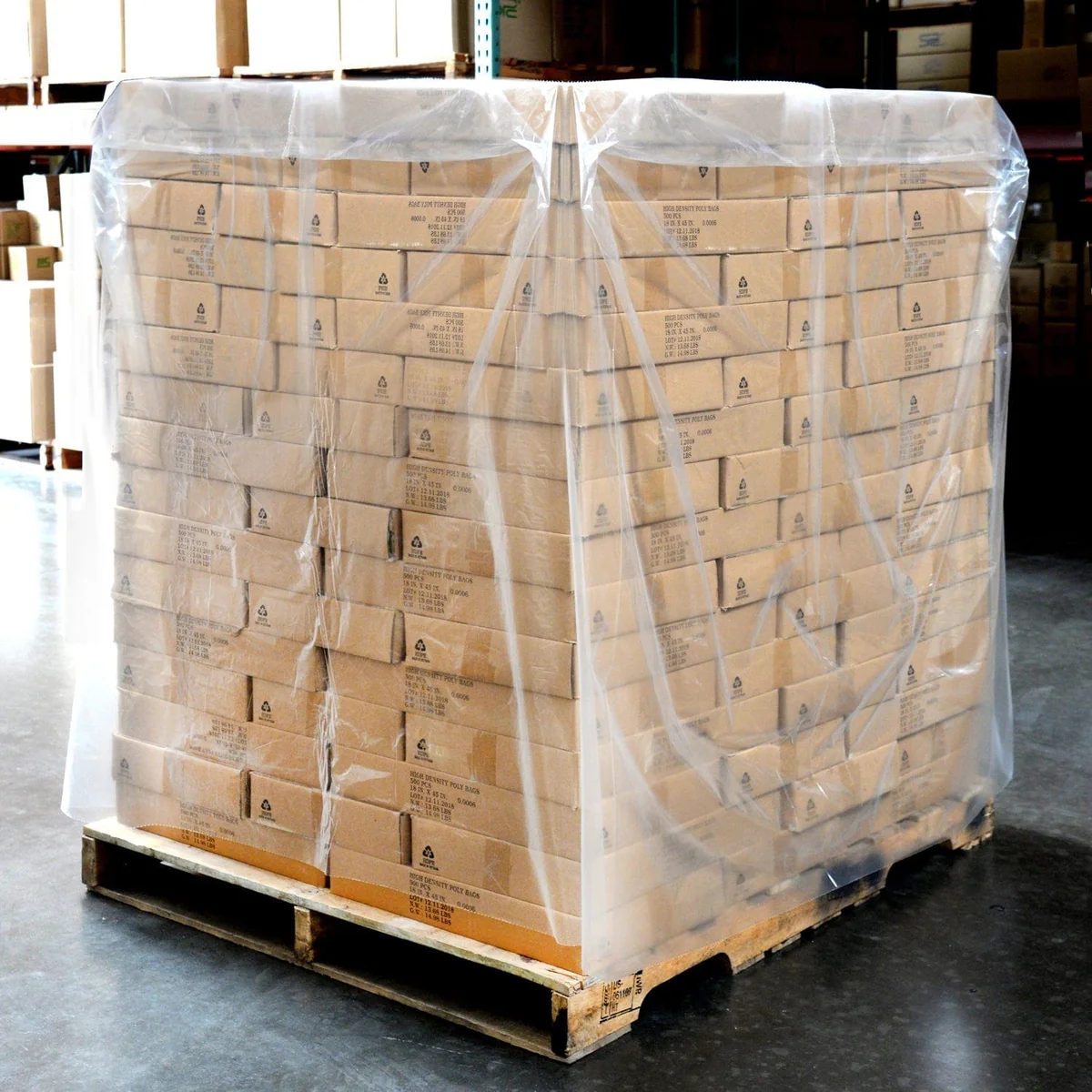 a pallet full of boxes