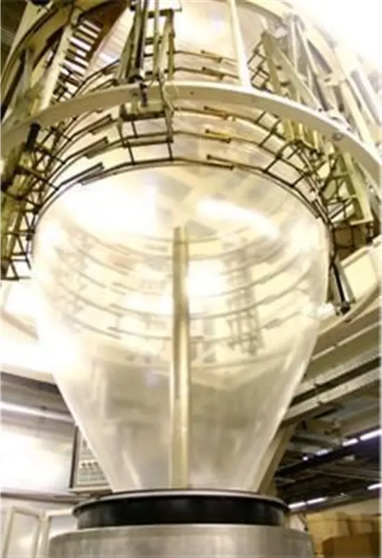 a large clear container with a metal frame