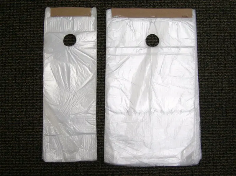 plastic bags on a carpet