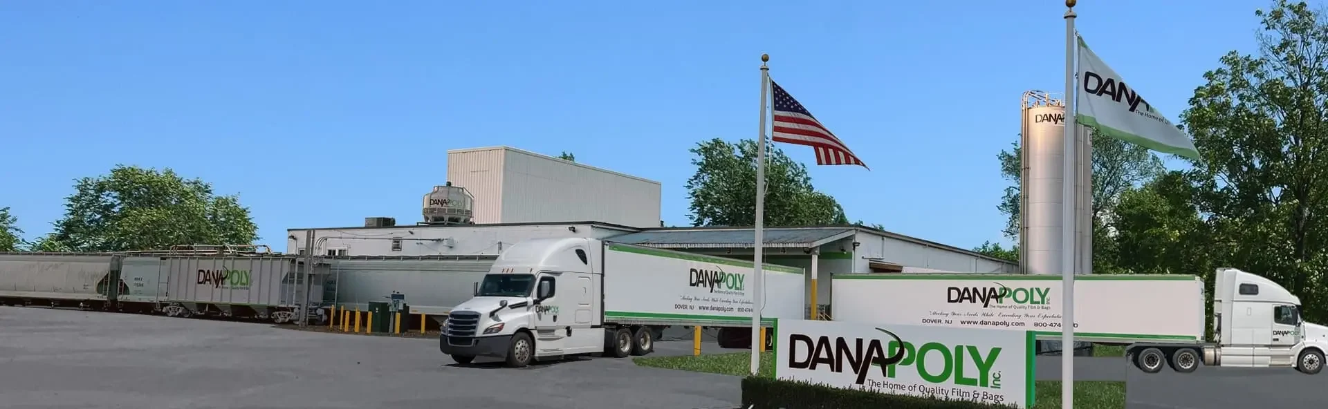 a truck parked in front of a building